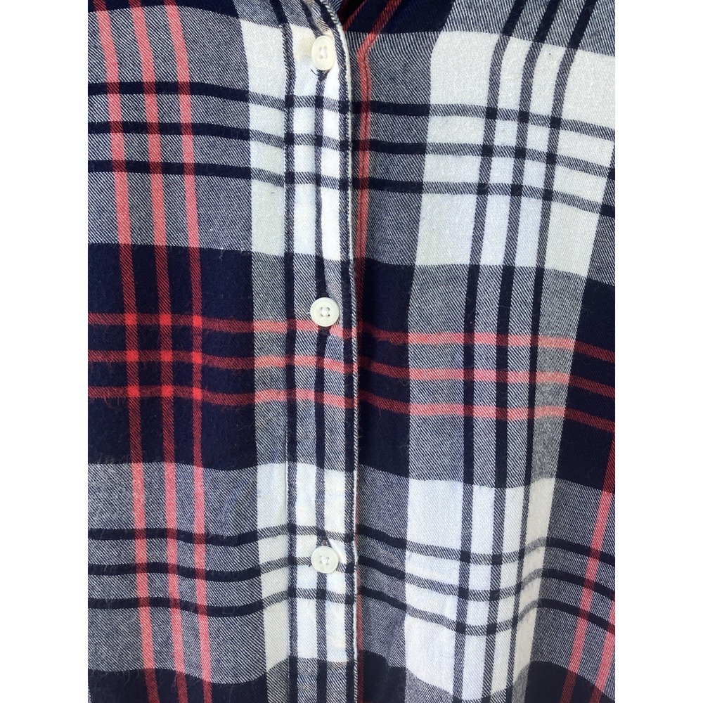Marine Layer Anita Plaid Shirt M Medium Lightweight Flannel Rayon Soft Button Up - Picture 3 of 6